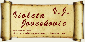 Violeta Jovešković vizit kartica